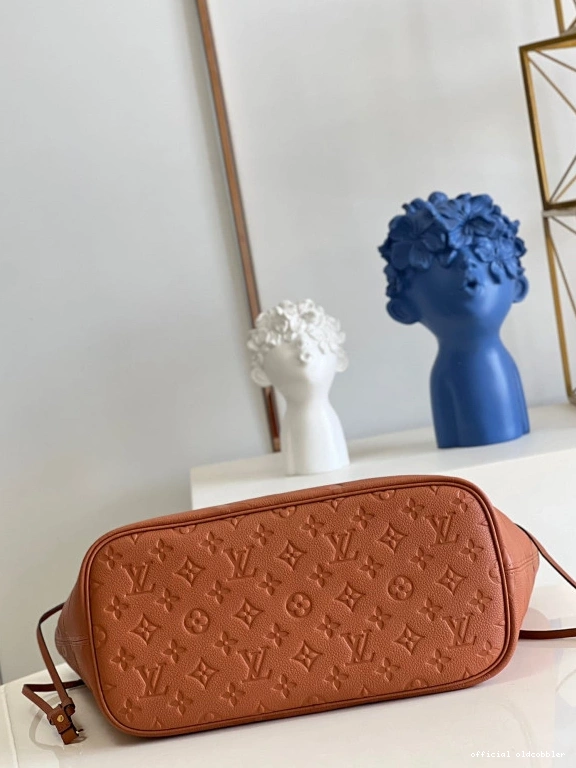 Official oldcobbler VUITTON MM LOUIS NEVERFULL 0806